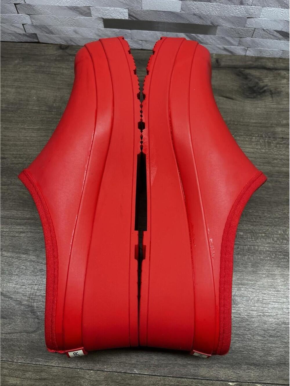 Hunter Original Play Clogs Women’s 11 Red Rubber Rain Shoes Garden Slip On - Picture 7 of 7